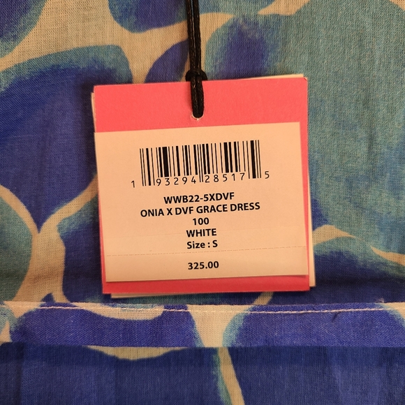 NWT DVF X ONIA "Grace" Cover-up Maxi Dress Size Sm 💙 - Picture 9 of 12